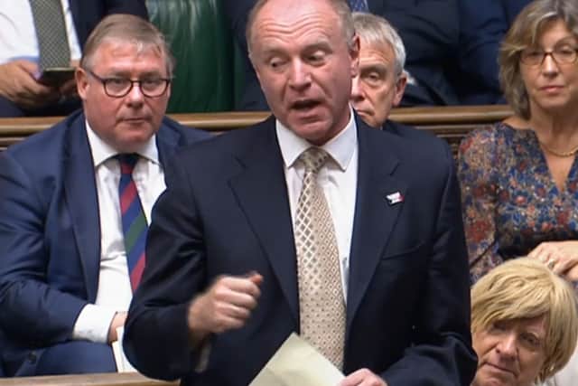 Dudley North MP Marco Longhi speaking in the Commons 