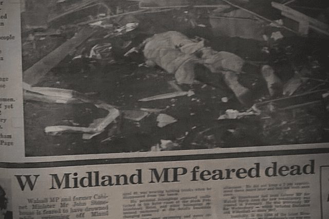 Express & Star’s first report of Stonehouse’s presumed death.