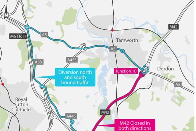 A clearly signed diversion route will be in place over the festive period.