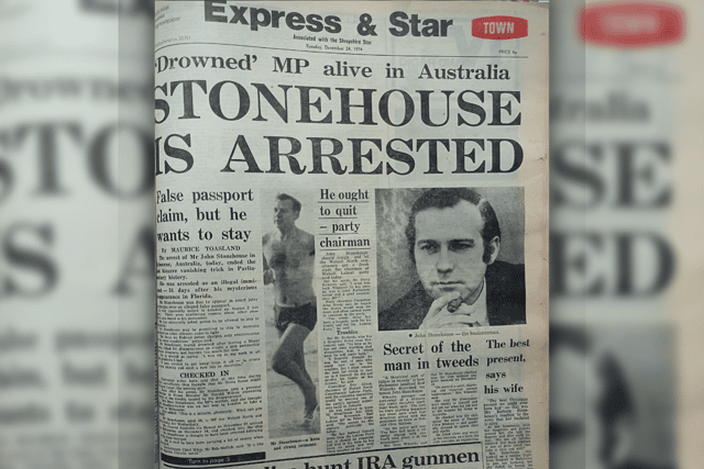 How the Express & Star reported Stonehouse’s arrest.
