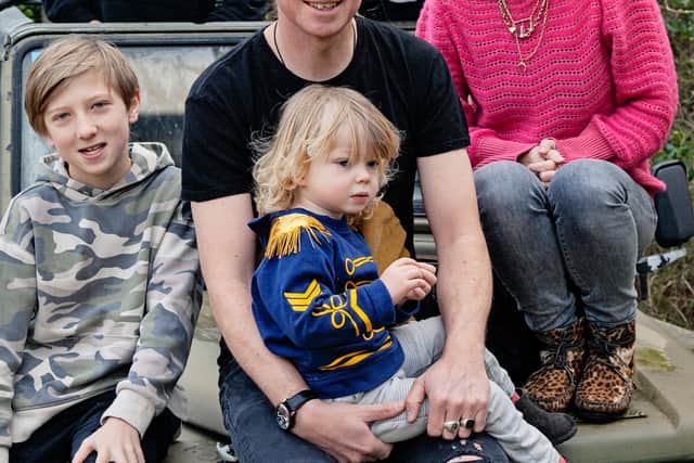 Rob da Bank, wife Josie and their children