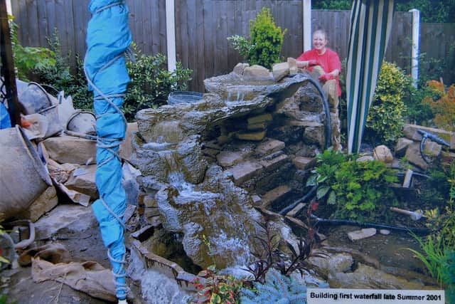 Building the first waterfall in 2001
