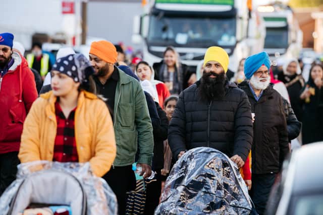 The Nagar Kirtan Sikh Parade in Oldbury, St Pauls Road