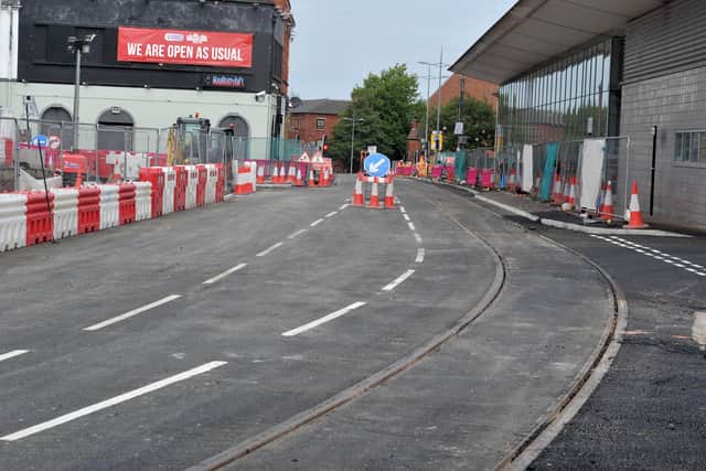 Tram stops have been added to Pipers Row