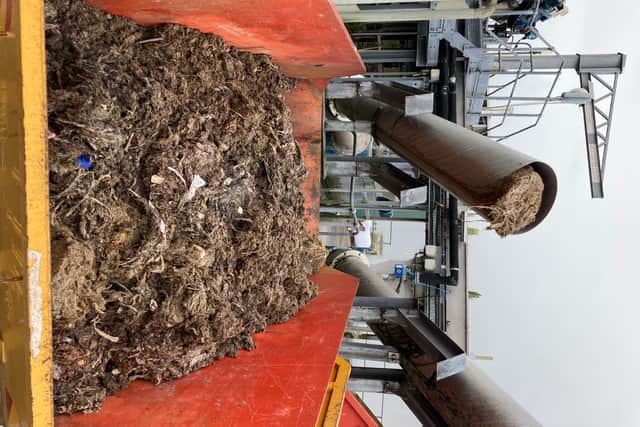 This image shows some of the 'unflushables' found in the sewage system. Photo: Severn Trent