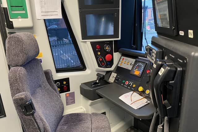 Inside the cab of the new Class 196