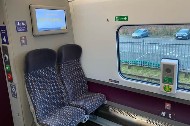 Display screens with real-time information have been fitted