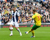 Simon Cox back at The Hawthorns in 2022 for a testimonial fixture for club legends Chris Brunt and James Morrison.