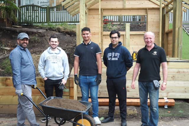 The team from HandsOn were joined by Marco Longhi and his team. Photo: HandsOn