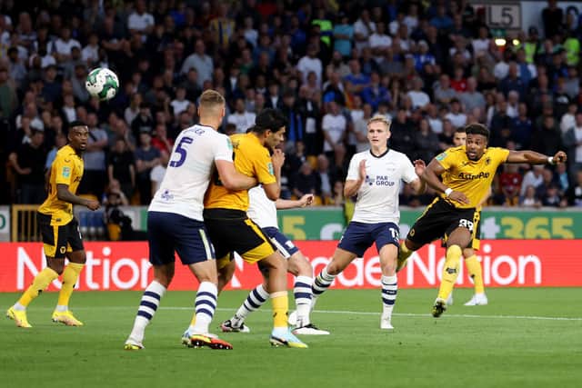 Adama Traore shoots (Getty)