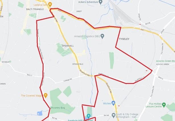 The area police will utilise stop and search powers following the "large scale disorder in Sparkhill Park".
