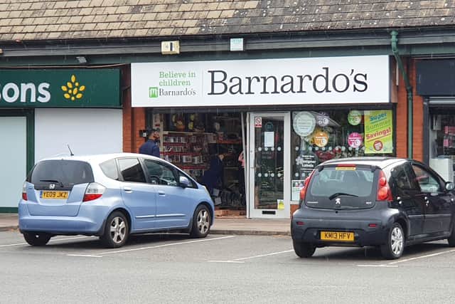 A car ended up inside Barnardo's on Pendeford Park, Wolverhampton