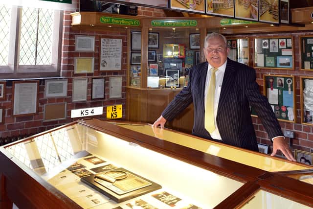 Keith Smith at the museum in the grounds of Ludstone Hall, Claverley. The museum raised thousands of pounds for charities in the village, including All Saints' Church.