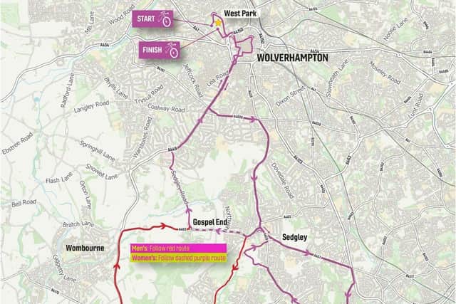 The route will take riders through Wolverhampton, Dudley and a large surrounding area