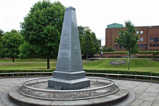 Coronation Gardens offers a special place next to the Cenotaph to watch the race