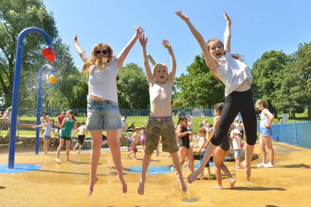 The splash pool in Dartmouth Park in West Bromwich is part of a whole host of activities