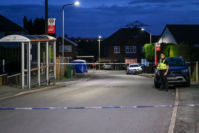 Police closed off Mount Road after the boy was found. Photo: SnapperSK