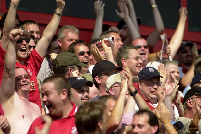 The Saddlers fans couldn't believe what the were saying