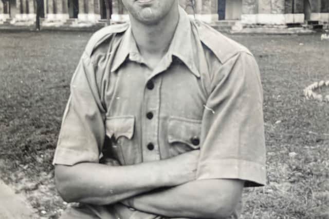 Harold as a young Lance Corporal during World War Two.