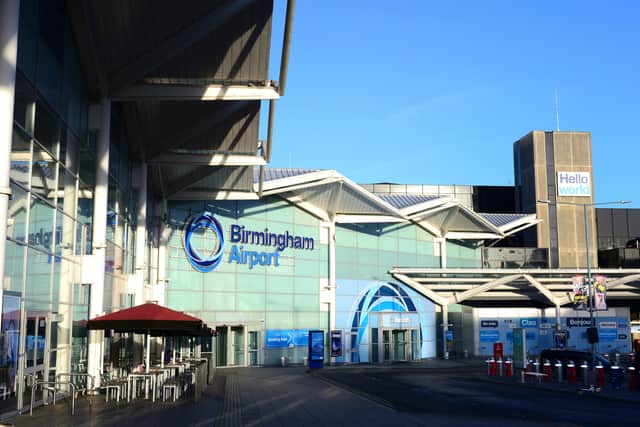 The Birmingham Airport terminal