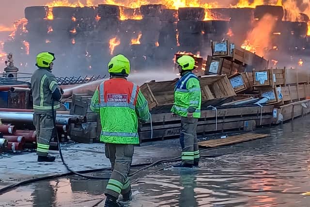 Firefighters tackle huge blaze at Birmingham recycling plant