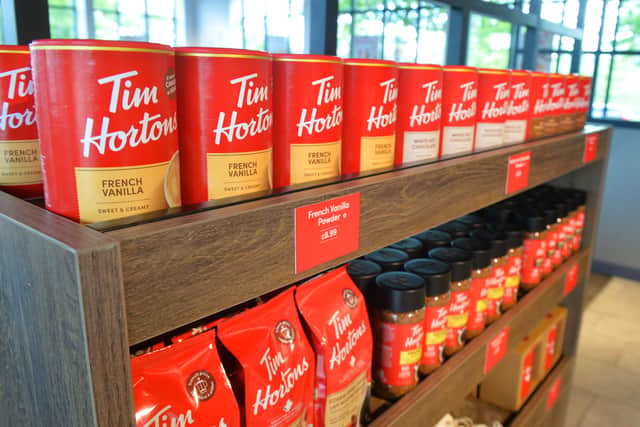 The restaurant also sells cans of its most popular coffees, such as the French Vanilla roast