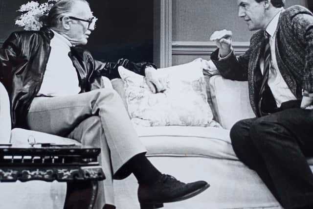 Bob interviewing Sir John Mills