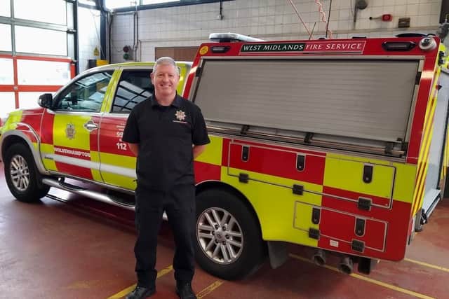 Phil King has been having hyperbaric oxygen therapy to treat his Long Covid. Photo: West Midlands Fire Service.
