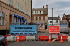 Market Place in Wednesbury, saw major disruption to the town centre