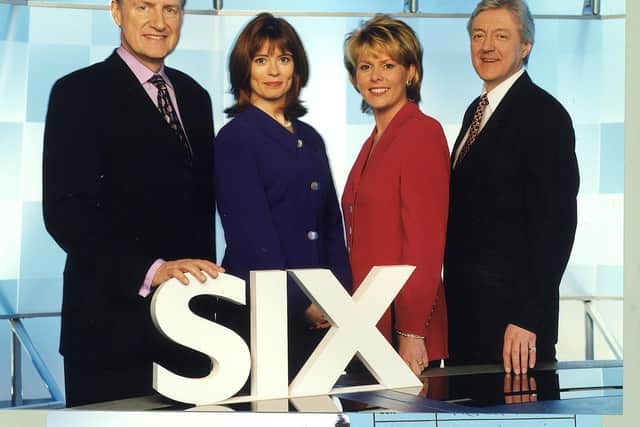 Bob Warman with the Central News team in 1999