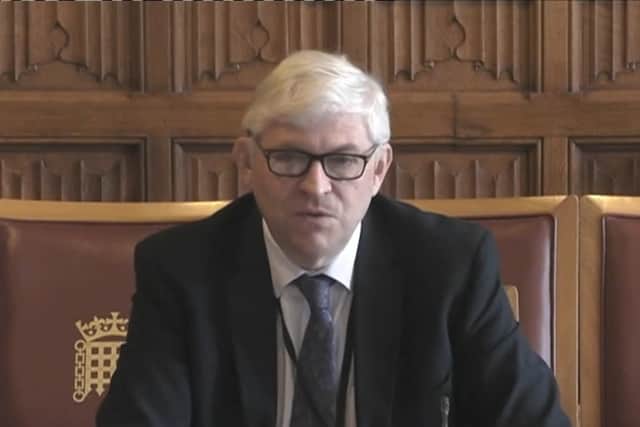 Chris Lane, of TfWM speaking in Parliament