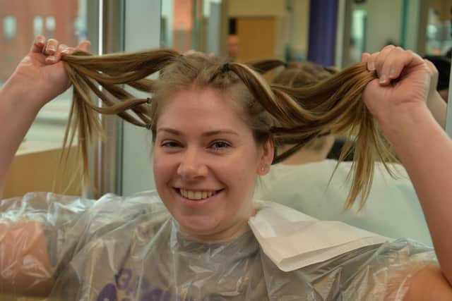 Fay Yates has donated her cut locks to the Little Princess Trust