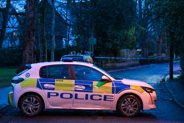 Police at the scene. Photo: SnapperSK
