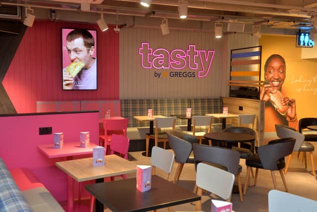 SANDWELL COPYRIGHT EXPRESS AND STAR STEVE LEATH 11/02/2022..Pics of the new Greggs Cafe, in Primark in Birmingham..