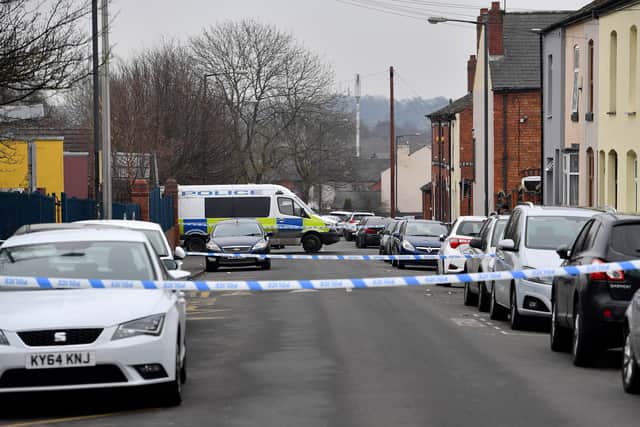 Police kept the road closed throughout Monday morning