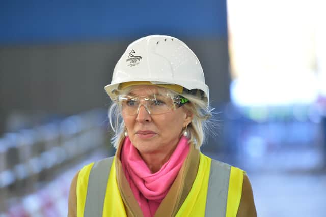 Nadine Dorries was in Sandwell to see the new centre as work continued ahead of the 2022 Commonwealth Games