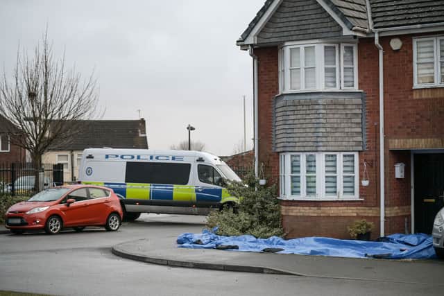 Police remained at the scene on Monday morning. Photo: SnapperSK