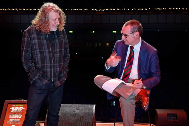 Robert Plant chats to Mark Andrews