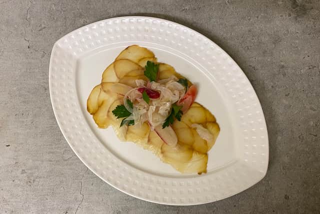 carpaccio of monkfish