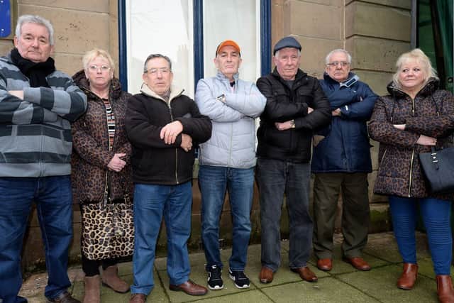 Angry would-be holidaymakers in February 2020 after learning they would not be going away