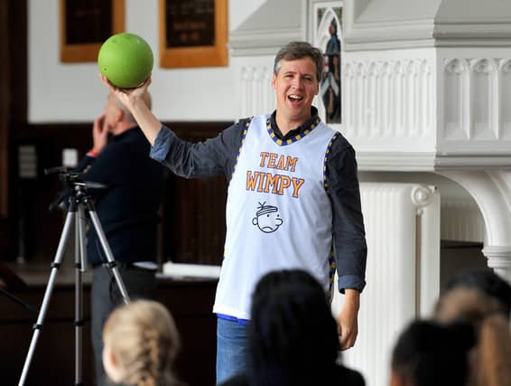 Dimpy School Diary of a Wimpy Kid author gives pupils a morning to remember