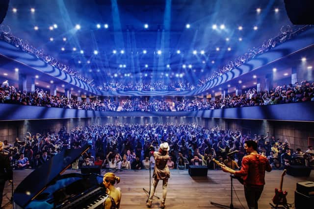 An artist's impression of what the interior of the Civic Hall will look like. Image: Wolverhampton Council