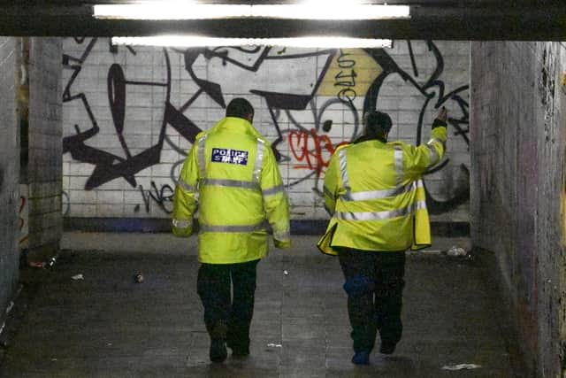 Police at the scene after a 13-year-old boy was shot at Hockley Circus. Photo: SnapperSK