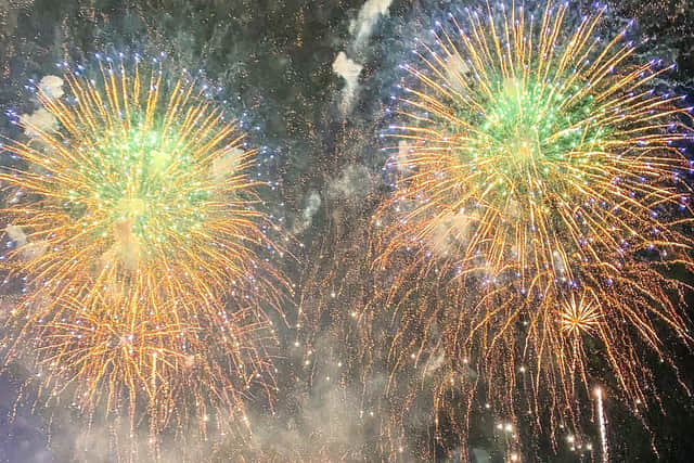The fireworks at Himley Hall. Photo: @RiichardJP