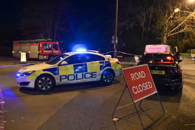 Broadway was closed between Delves Green Road and Birmingham Road. Photo: SnapperSK