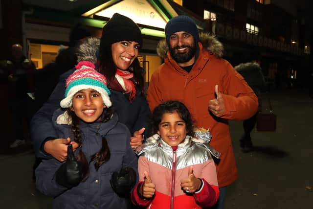 The Rana family from Bushbury were looking forward to the display. Rapinder and Sarb were with eight-year-olds Amelia and Sophia