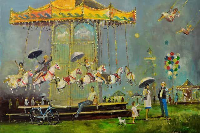 All the fun of the fair in this painting
