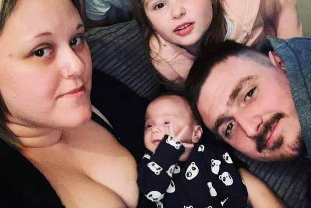 Charlotte Jackson pictured with family