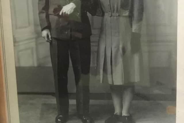 Wilfred and Winifred Dawson who married after meeting while serving in the RAF and the Women's Auxiliary Air Force in Lincoln