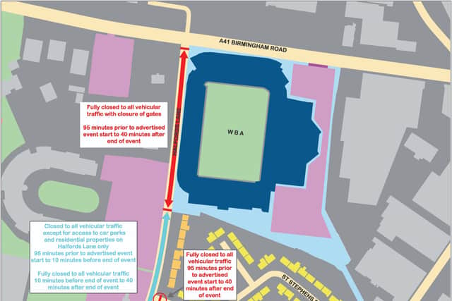 A map of the changes on Halfords Lane. Photo: Sandwell Council